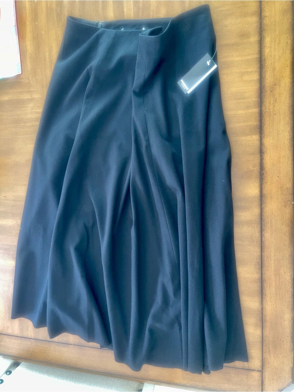Premise Black A-Line Midi Skirt-NWT